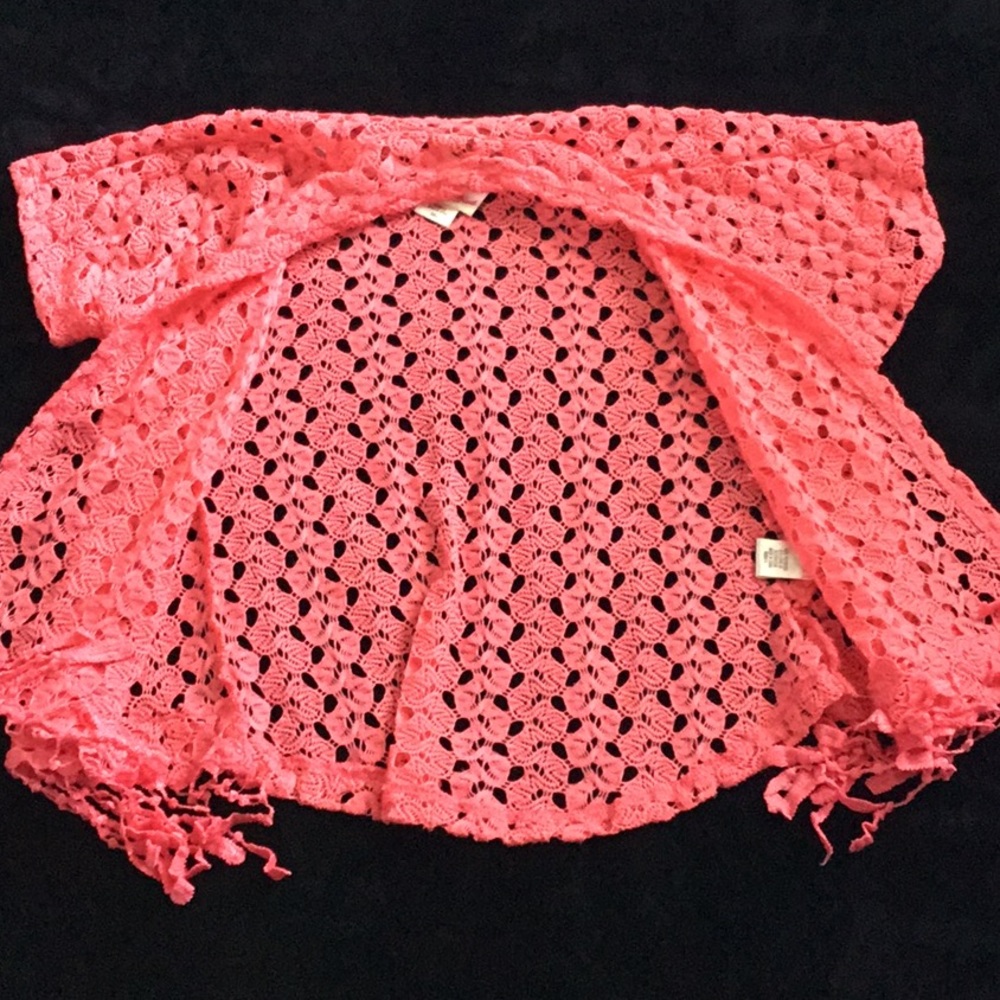 Sheer fringed Shaw - Picture 2 of 3